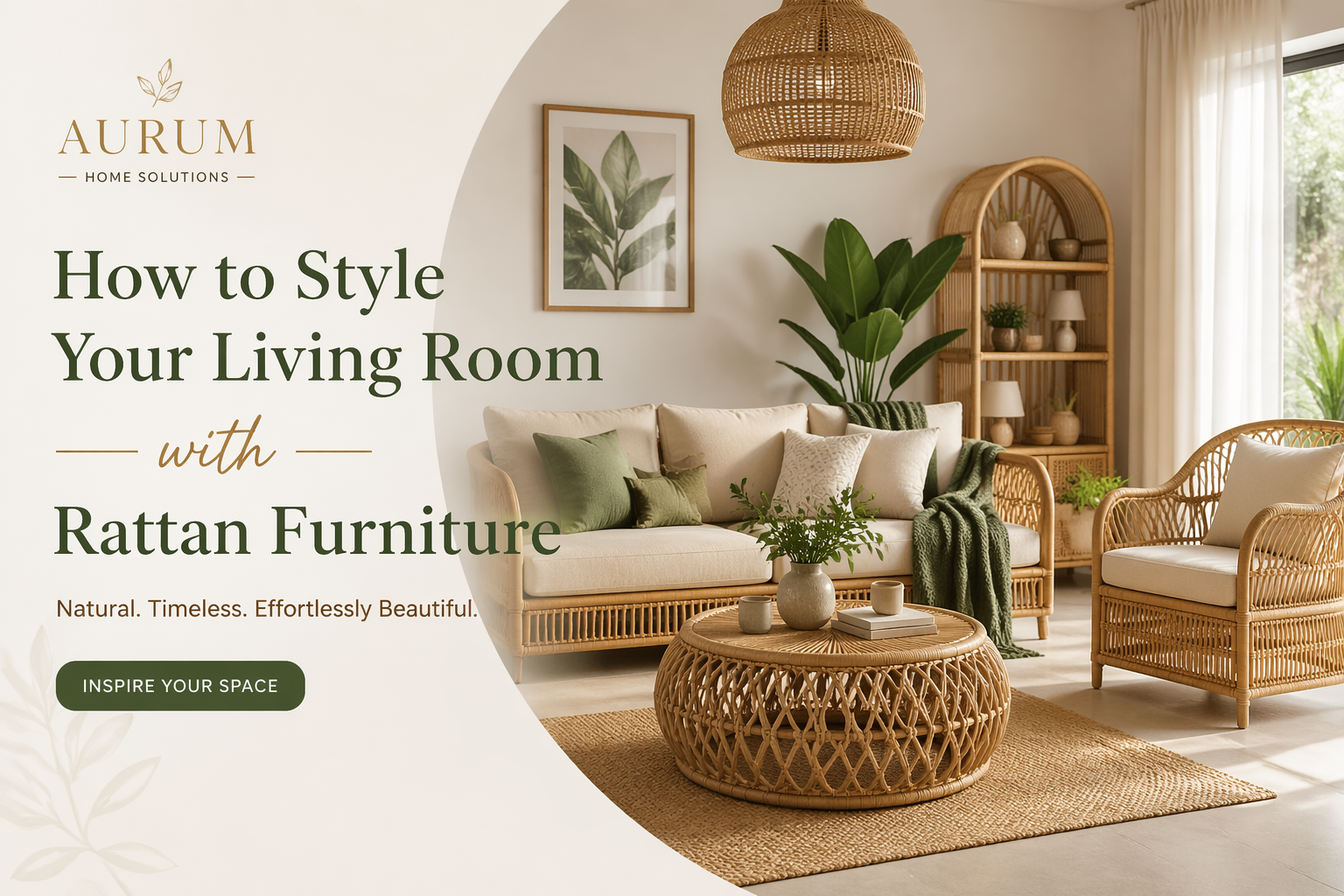 How to Style Your Living Room with Rattan Furniture