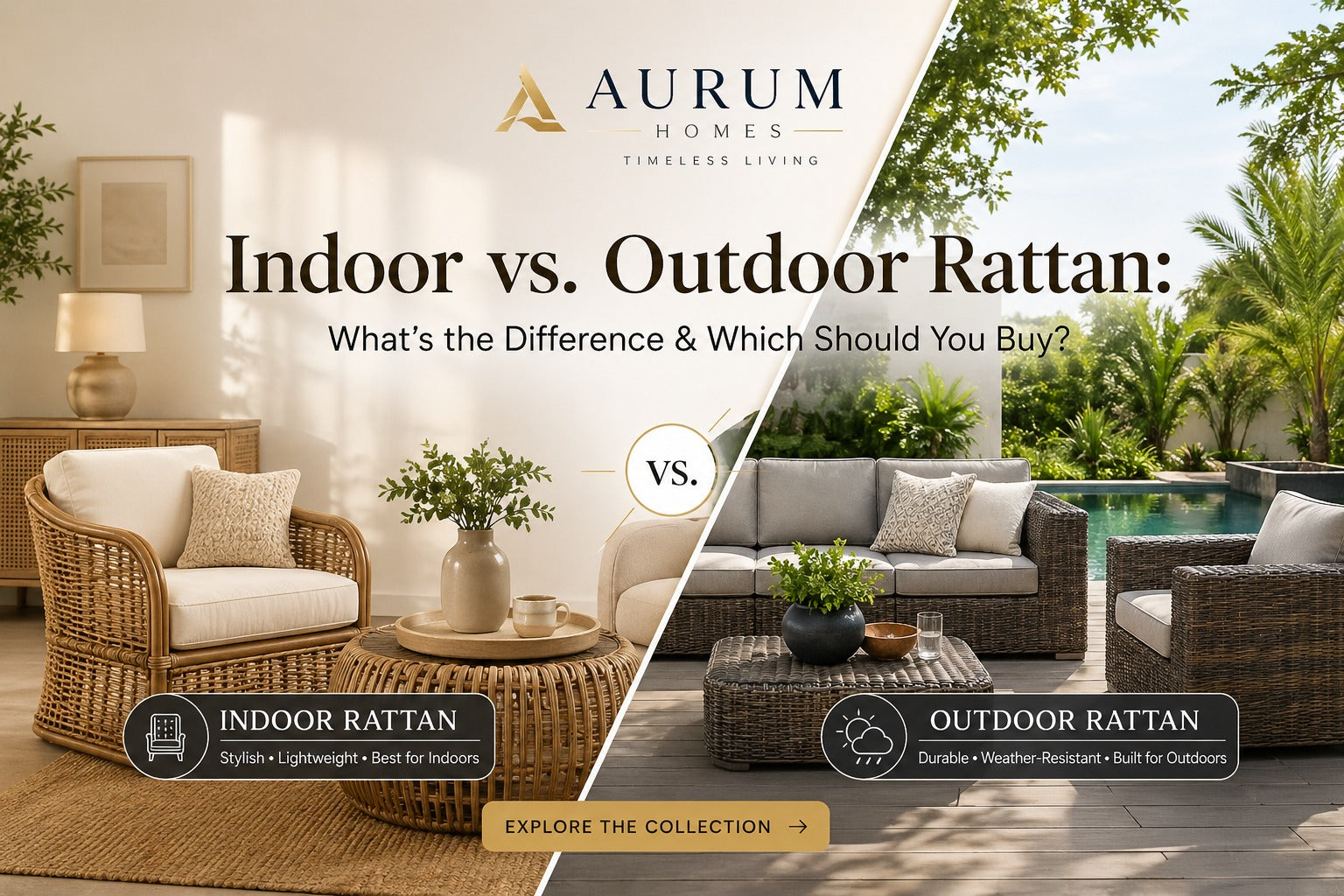 Indoor vs. Outdoor Rattan: What's the Difference & Which Should You Buy?