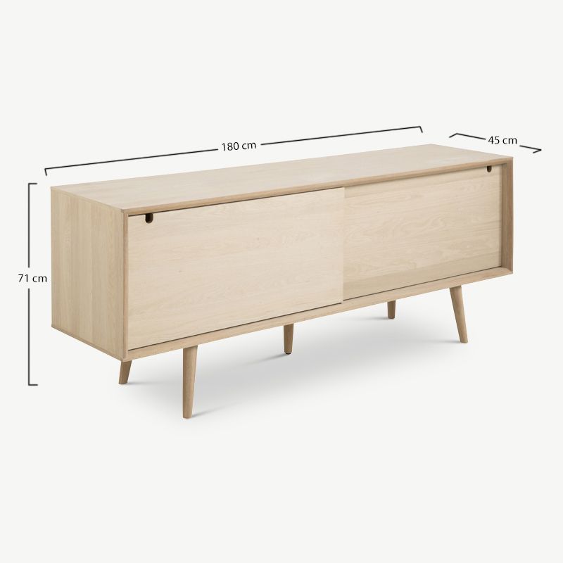Light Scandinavian Sideboard with Sleek Minimalist Design