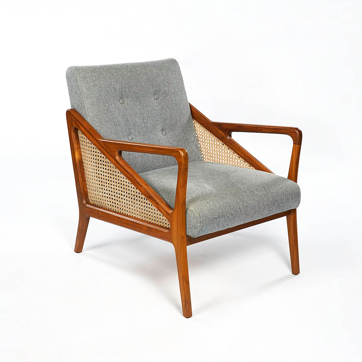 Handcrafted Sheesham Wicker Chair