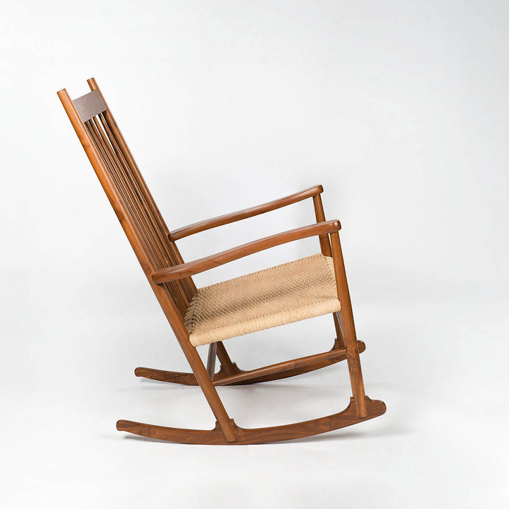 Handcrafted Teakwood Rocking Chair