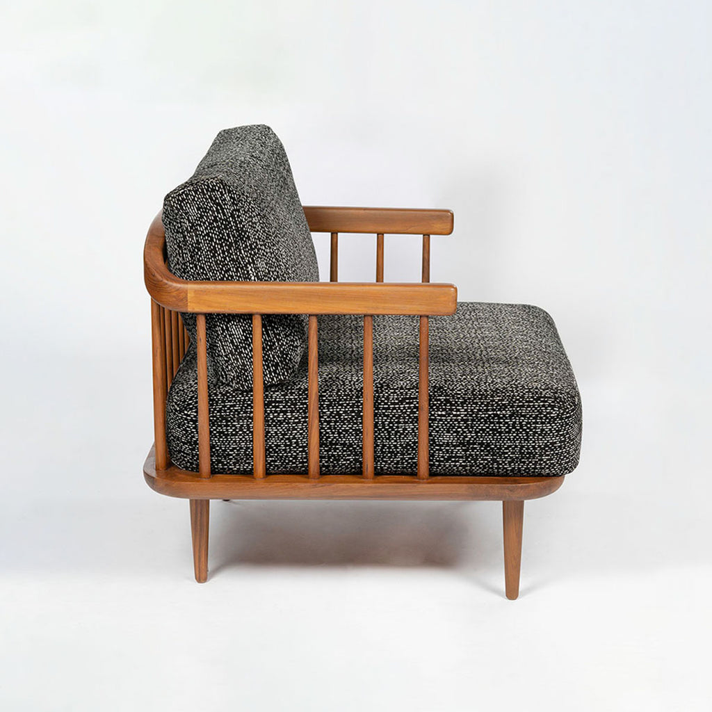 Handcrafted Teakwood Single Seater Sofa