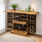 Urban Luxe Sheesham Wood Bar Cabinet