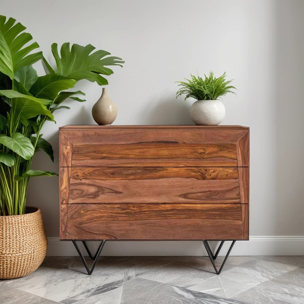 Amber Grove Sheesham Wood Drawer Chest