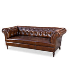 Oxford Classic Chesterfield Sofa in Tan Leather