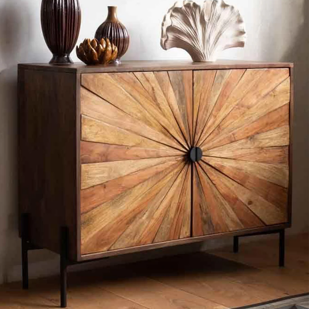 Sunburst Designer Sideboard Cabinet