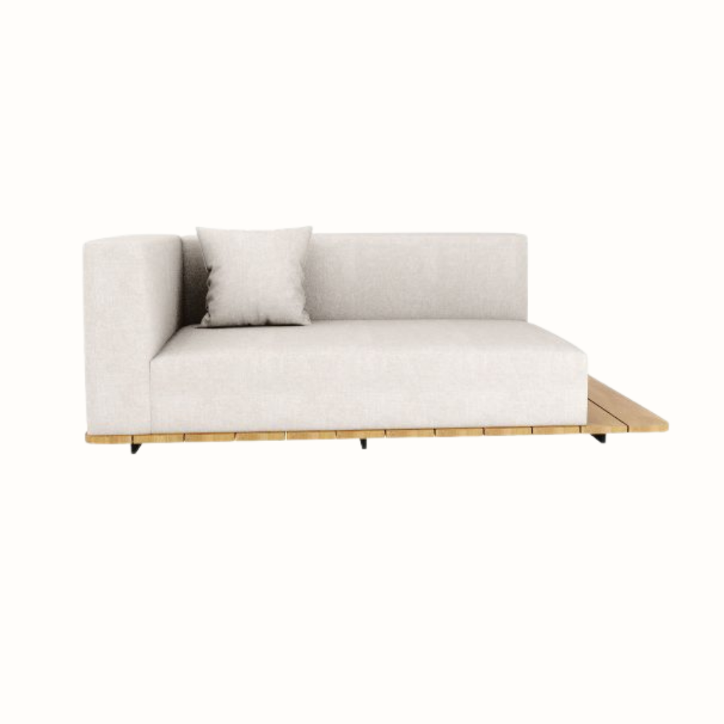 Right-Arm Double Seat Sofa with Cushions