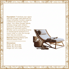 Lounger with Backrest for Indoor & Outdoor Comfort