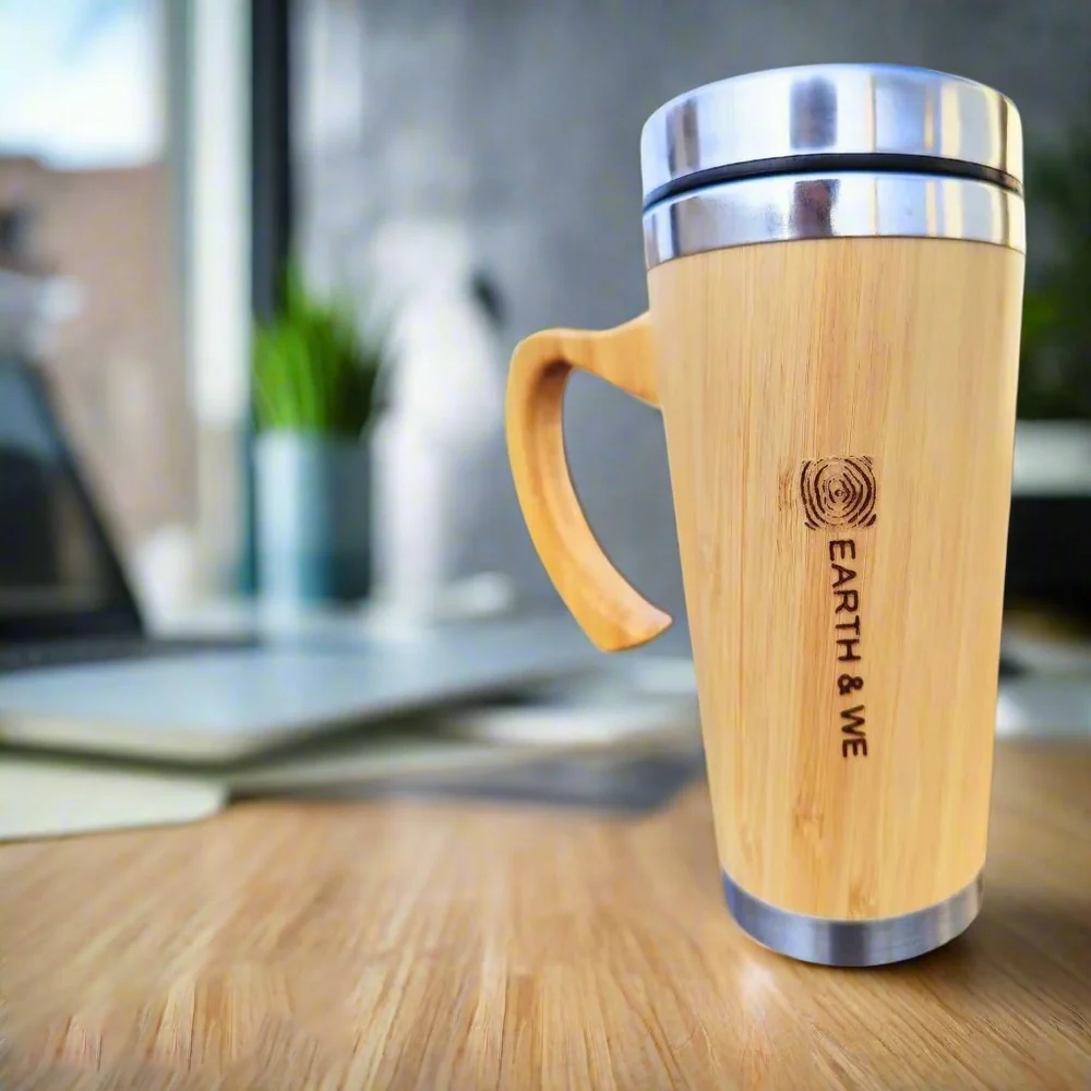 Bamboo Mug with Stainless Steel Interior | EcoSipper Travel Companion