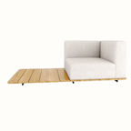 Left-Arm Single Seat Sofa with Back and Cushion