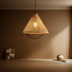 Rattan Hanging Lamp Reverie with Modern Cane Design