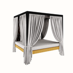 Canopy Day Bed with Curtains