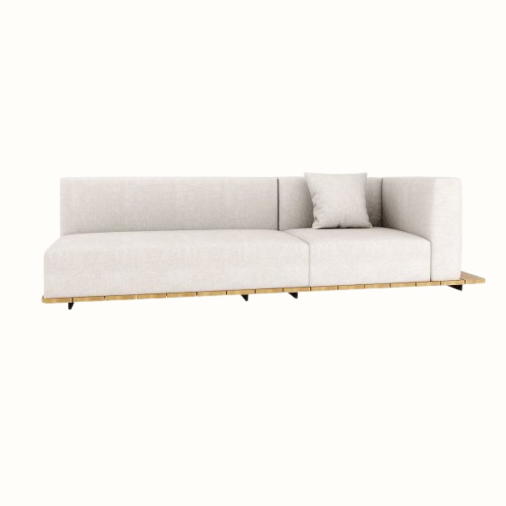 Left-Arm Displaced Sofa with Single and Double Seats
