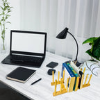 Book Organizer with Bamboo | Oasis Desk Storage Stand