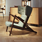 Essence Wood and Fabric Armchair