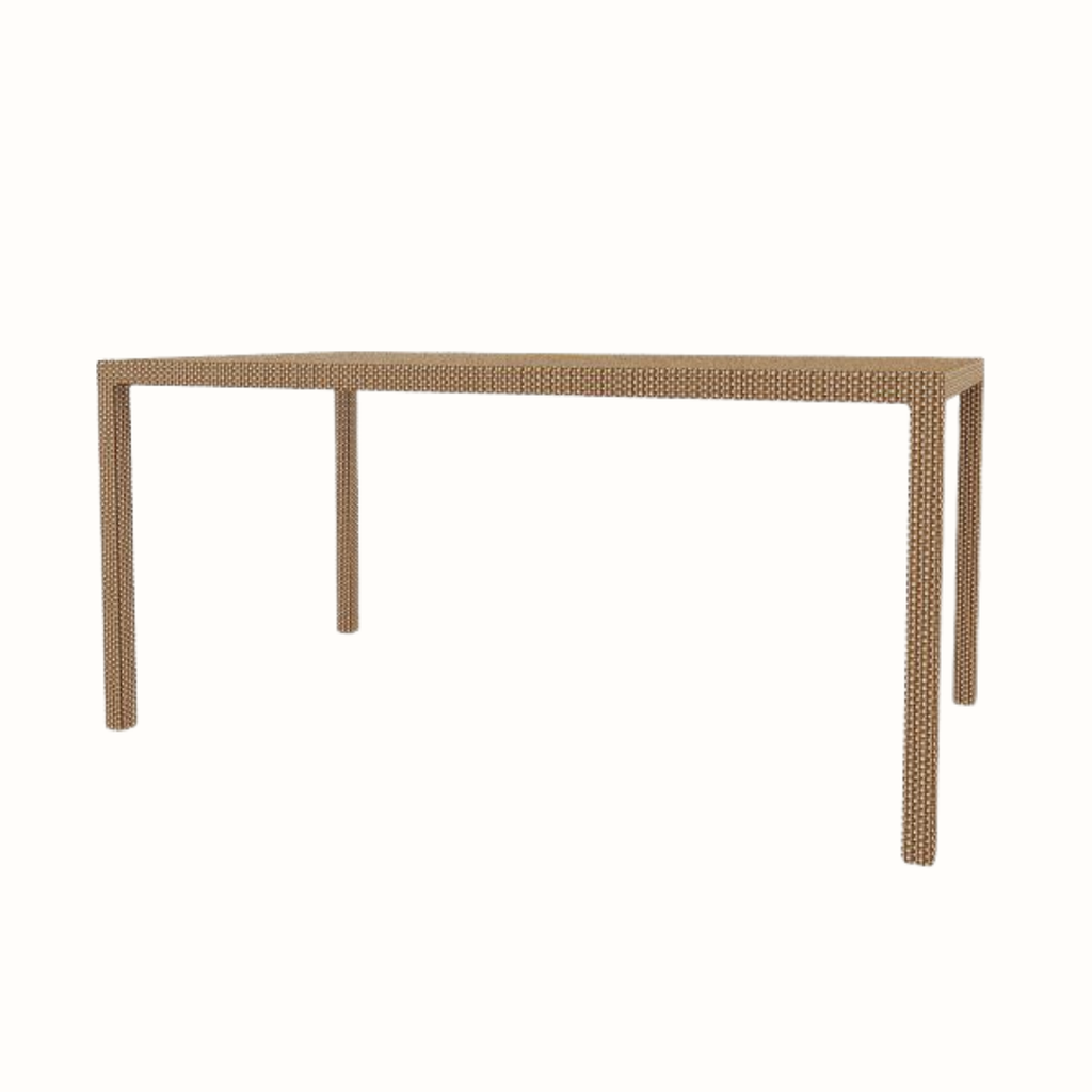 Glass-top dining table