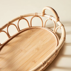 Multipurpose Tray | Versatile Vibe with Rattan Handles