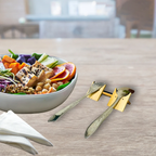 Cutlery Organizer EcoHaven Bamboo Stand Set for Dining Tables (Set of 4)