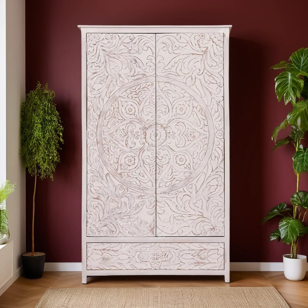 Modern Sheesham Artisan Wardrobe