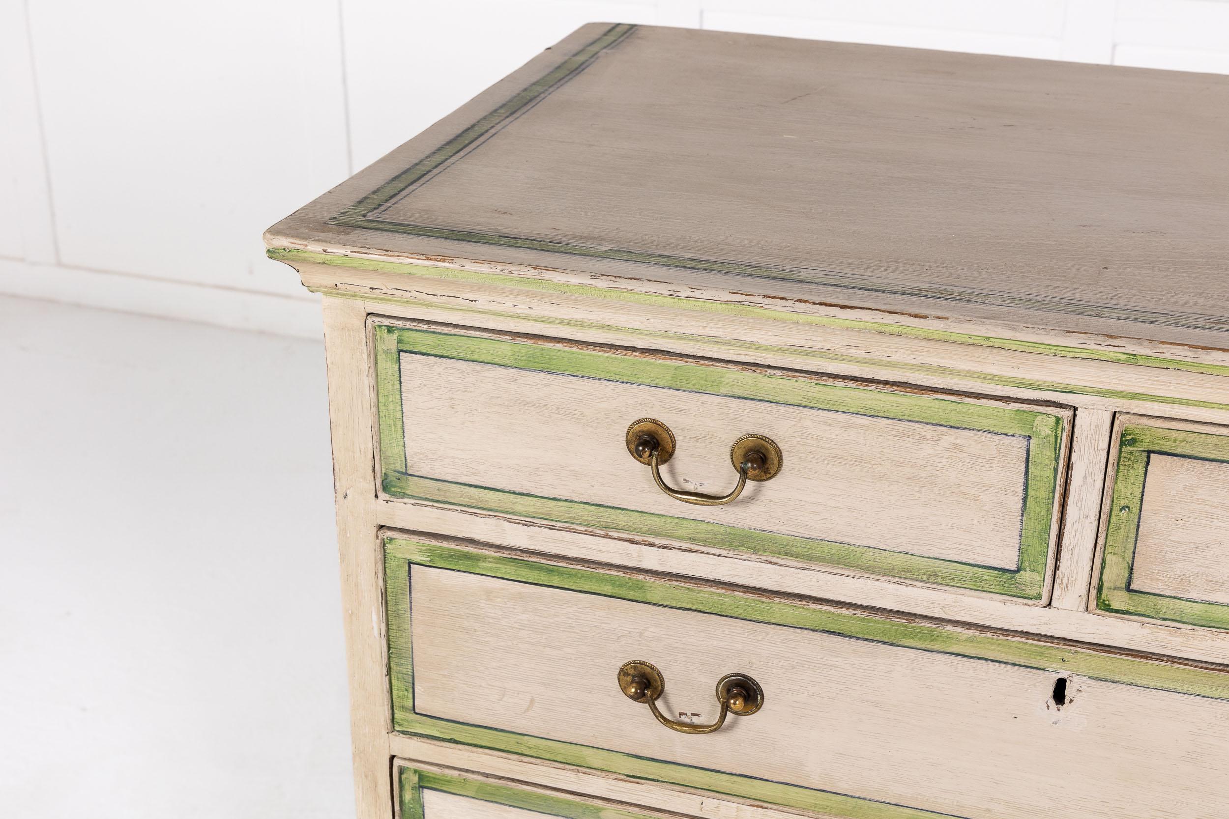 Modern Solid Wood French Painted Oak Commode