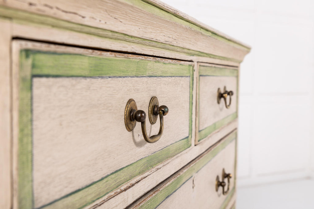 Modern Solid Wood French Painted Oak Commode