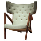 Essence Wood and Fabric Armchair