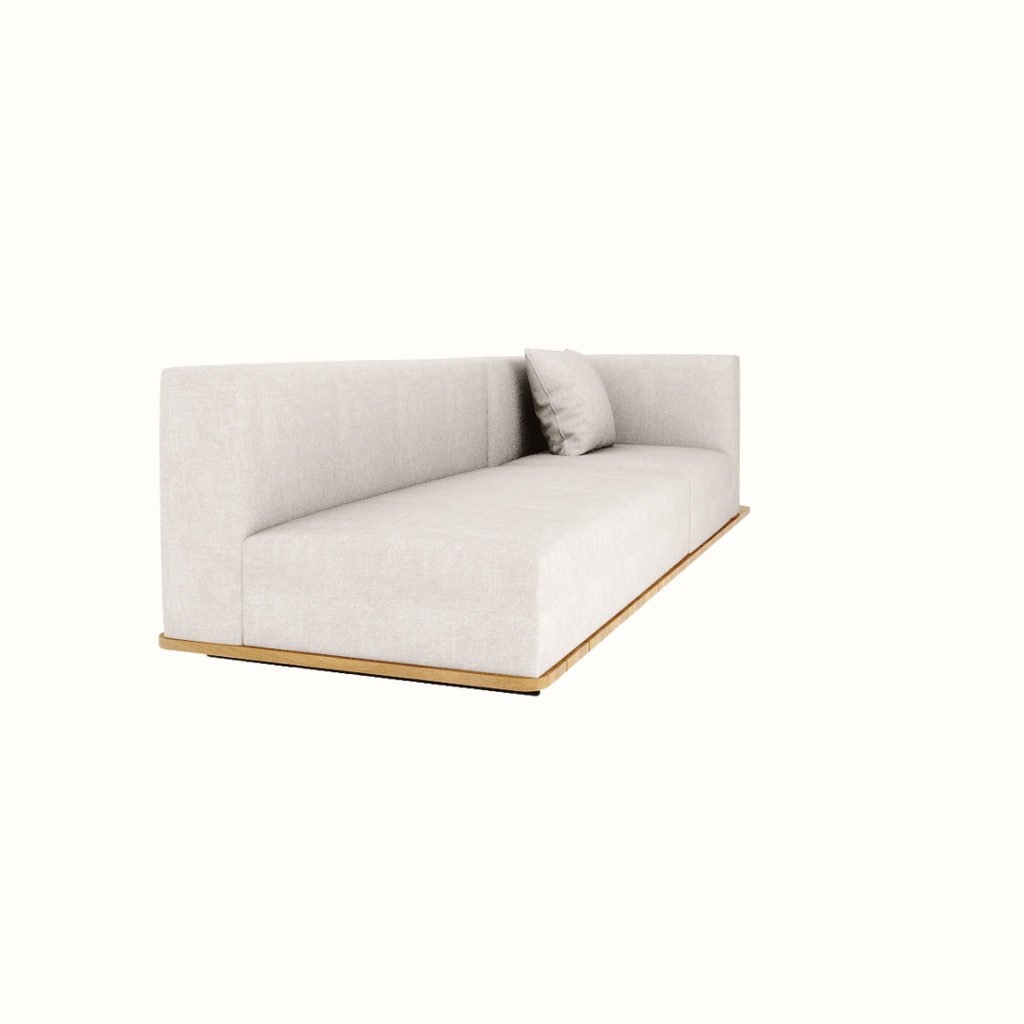 Left-Arm Displaced Sofa with Single and Double Seats