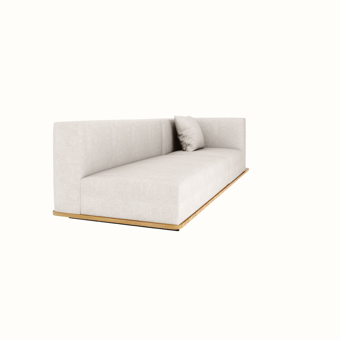 Left-Arm Displaced Sofa with Single and Double Seats