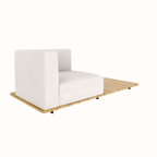 Right-Arm Single Seat Sofa with Back and Cushion