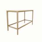 Glass-Top Bar Table 180x75 cm