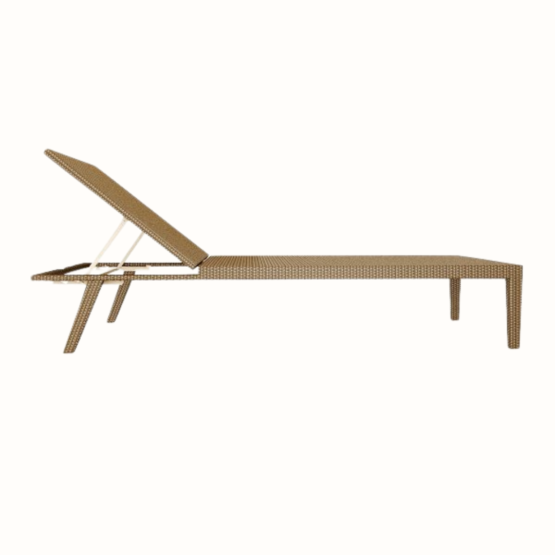 Armless Sunlounger with Cushion