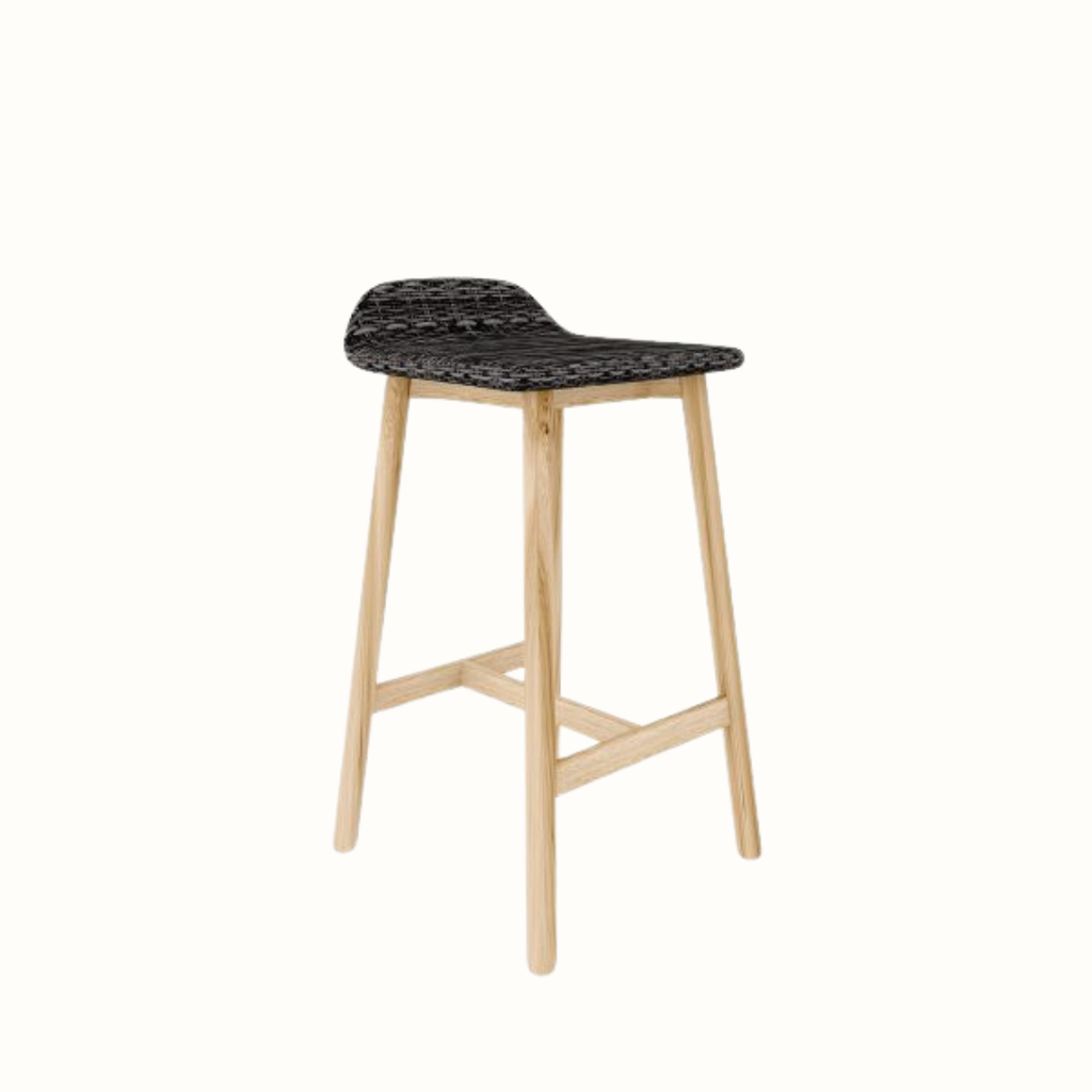 Upholstered bar counter stool