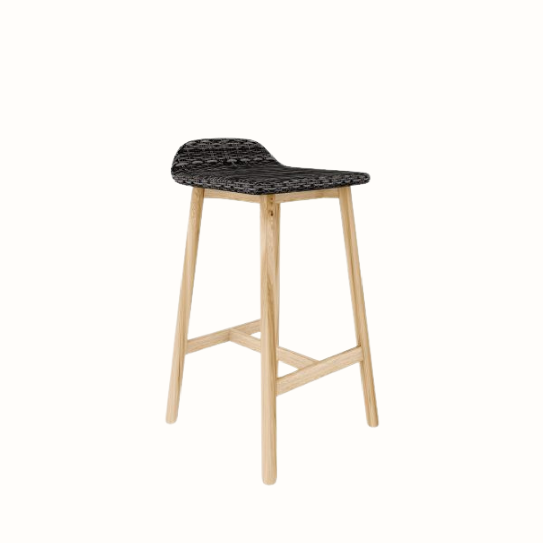 Upholstered bar counter stool