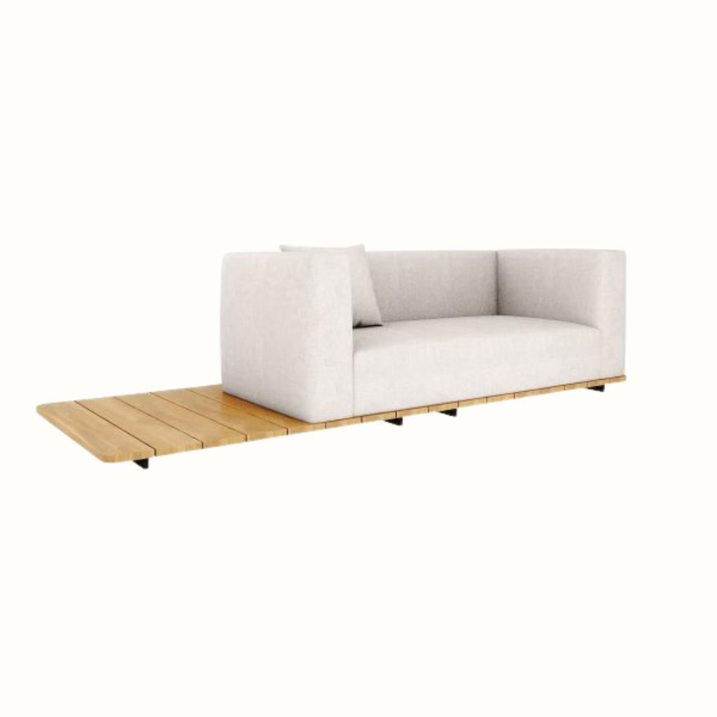 Left Section Sofa with Cushions