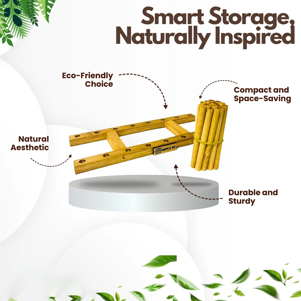 Book Organizer with Bamboo | Oasis Desk Storage Stand