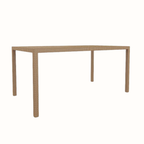 Glass-top dining table