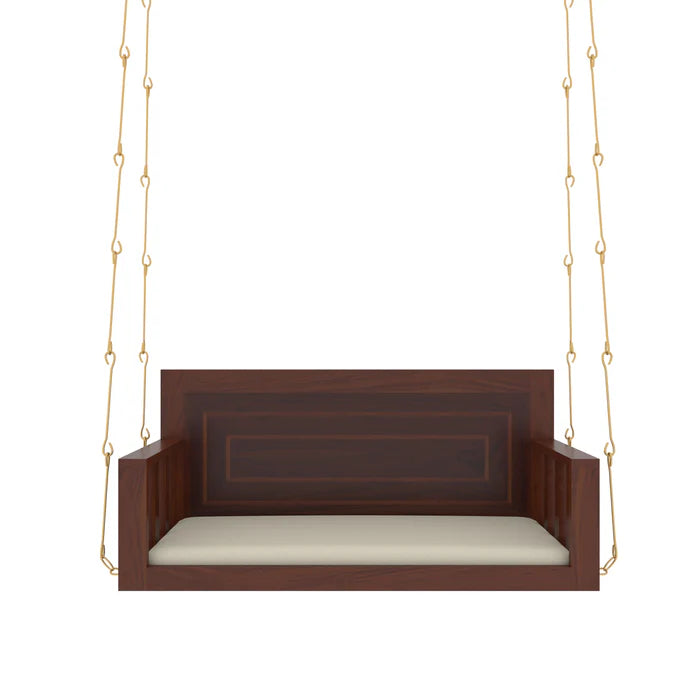 Dark Finished Wooden Handmade Swing