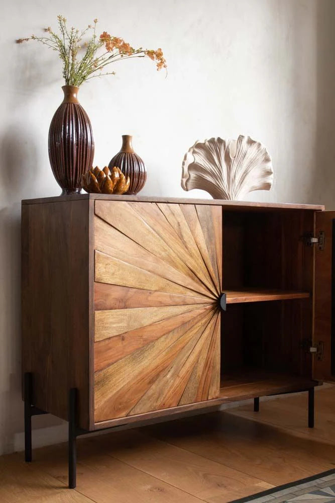 Sunburst Designer Sideboard Cabinet