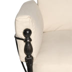 Regal Single-Seater Sofa with Upholstered Cushions