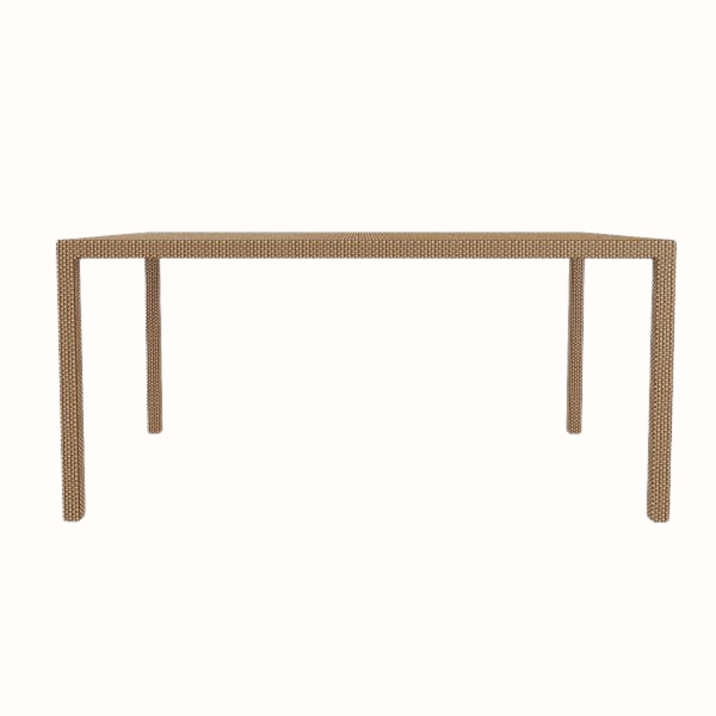 Glass-top dining table