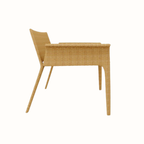 Cushioned club armchair