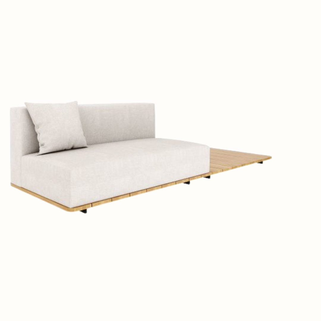 Right-Back Double Seat with Cushions