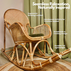 Rattan Rocking Chair | Dreamweave Handwoven Design for Indoors & Outdoors