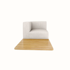 Left-Arm Single Seat Sofa with Back and Cushion