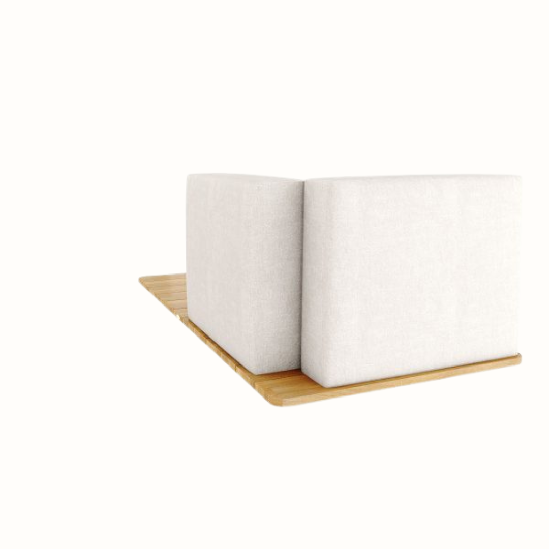 Right-Arm Single Seat Sofa with Back and Cushion