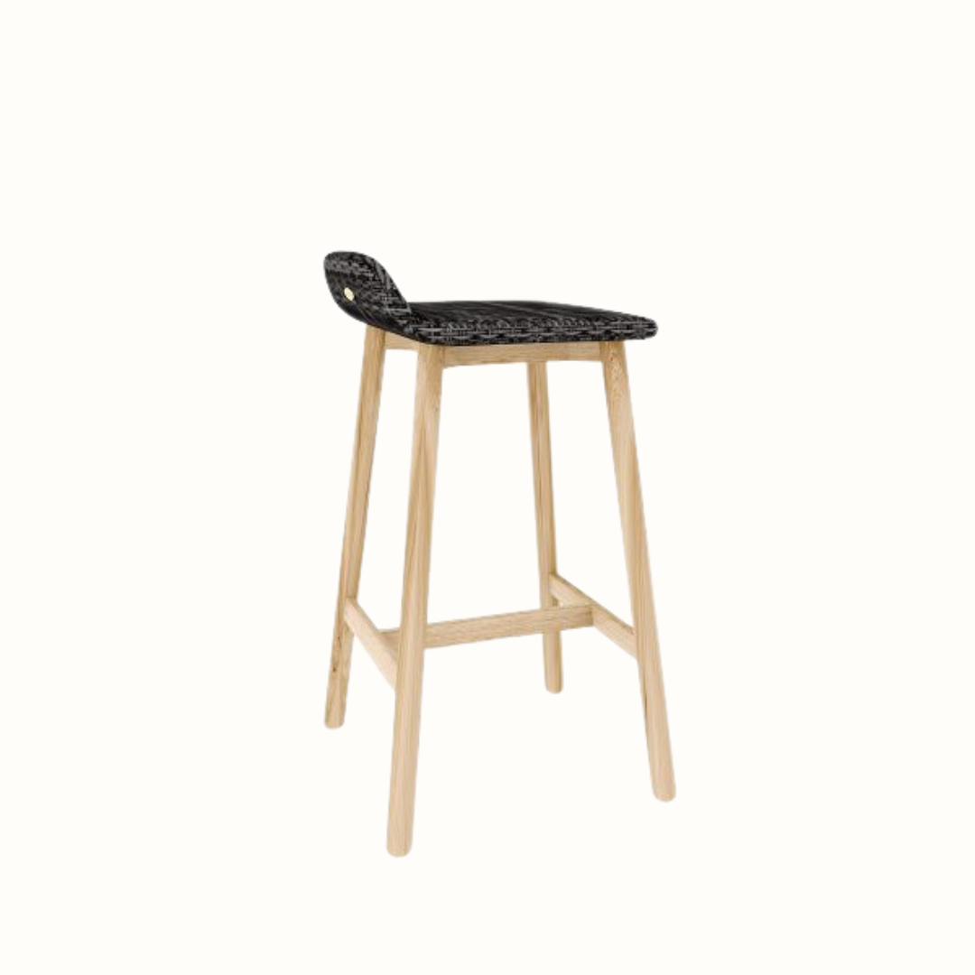 Upholstered bar counter stool