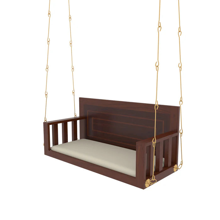 Dark Finished Wooden Handmade Swing