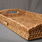 Nature Edge - Artisan Made Rattan Tray (Set of 2)