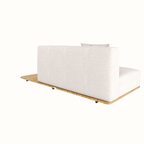 Right-Back Double Seat Sofa with Cushions