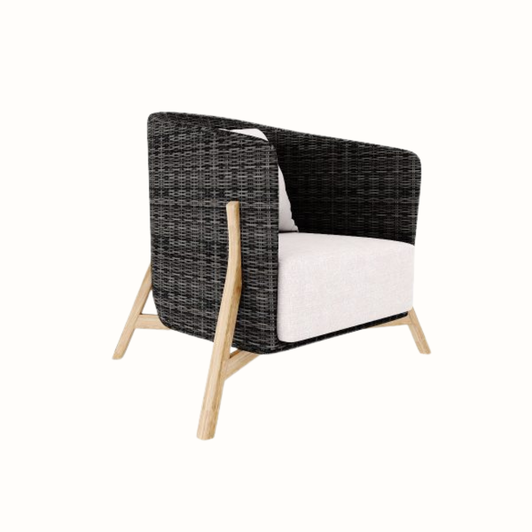 Club Lounge Chair with Cushion